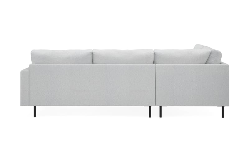 Menard Compact 4-sits Vänstervänd L-formad Schäslongsoffa i Tyg - Ljusgrå - Möbler - Soffa - Divansoffa & schäslongsoffa - 4 sits soffa med divan