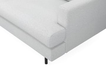 Menard Compact 4-sits Vänstervänd L-formad Schäslongsoffa i Tyg - Ljusgrå - Möbler - Soffa - Divansoffa & schäslongsoffa - 4 sits soffa med divan