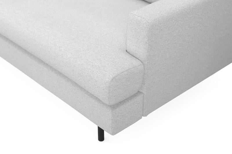 Menard Compact 4-sits Vänstervänd L-formad Schäslongsoffa i Tyg - Ljusgrå - Möbler - Soffa - Divansoffa & schäslongsoffa - 4 sits soffa med divan