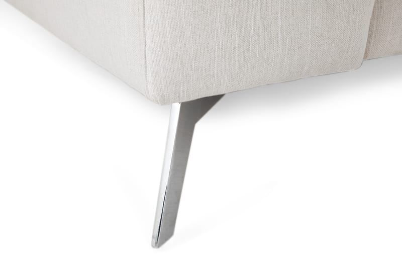 Ocean Lyx 4-sits Högervänd L-formad Schäslongsoffa i Tyg - Ljusgrå - Möbler - Soffa - Divansoffa & schäslongsoffa - 4 sits soffa med divan