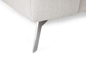 Ocean Lyx 4-sits Högervänd L-formad Schäslongsoffa i Tyg - Ljusgrå - Möbler - Soffa - Divansoffa & schäslongsoffa - 4 sits soffa med divan
