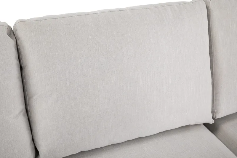 Ocean Lyx 4-sits Högervänd L-formad Schäslongsoffa i Tyg - Ljusgrå - Möbler - Soffa - Divansoffa & schäslongsoffa - 4 sits soffa med divan