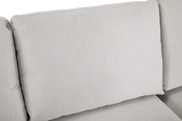 Ocean Lyx 4-sits Högervänd L-formad Schäslongsoffa i Tyg - Ljusgrå - Möbler - Soffa - Divansoffa & schäslongsoffa - 4 sits soffa med divan