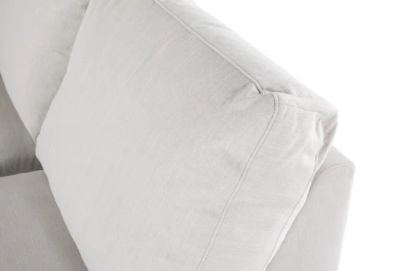 Ocean Lyx 4-sits Högervänd L-formad Schäslongsoffa i Tyg - Ljusgrå - Möbler - Soffa - Divansoffa & schäslongsoffa - 4 sits soffa med divan