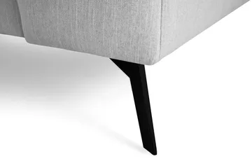 Ocean Lyx 4-sits Vänstervänd L-formad Schäslongsoffa i Tyg - Grå - Möbler - Soffa - Divansoffa & schäslongsoffa - 4 sits soffa med divan