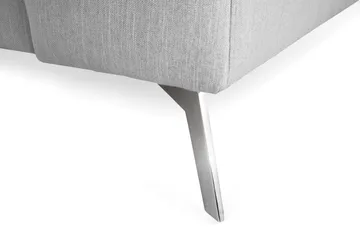 Ocean Lyx 4-sits Vänstervänd L-formad Schäslongsoffa i Tyg - Grå - Möbler - Soffa - Divansoffa & schäslongsoffa - 4 sits soffa med divan