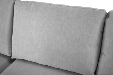 Ocean Lyx 4-sits Vänstervänd L-formad Schäslongsoffa i Tyg - Grå - Möbler - Soffa - Divansoffa & schäslongsoffa - 4 sits soffa med divan