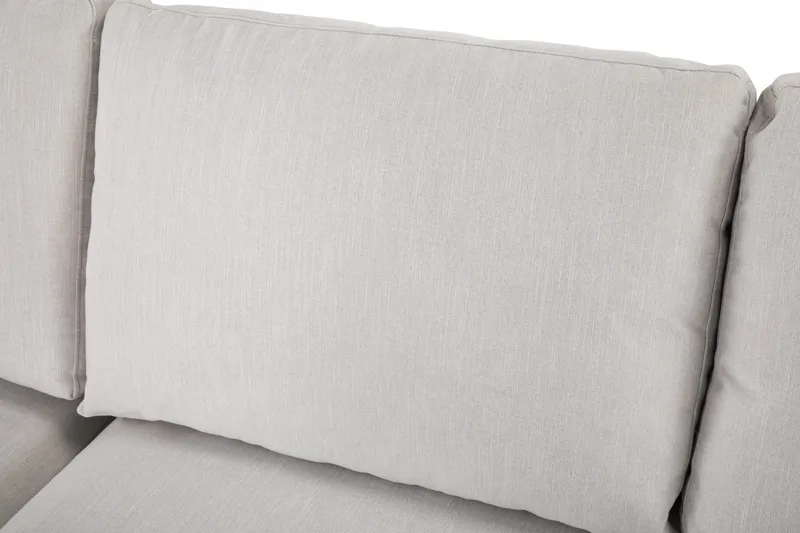 Ocean Lyx 4-sits Vänstervänd L-formad Schäslongsoffa i Tyg - Ljusgrå - Möbler - Soffa - Divansoffa & schäslongsoffa - 4 sits soffa med divan