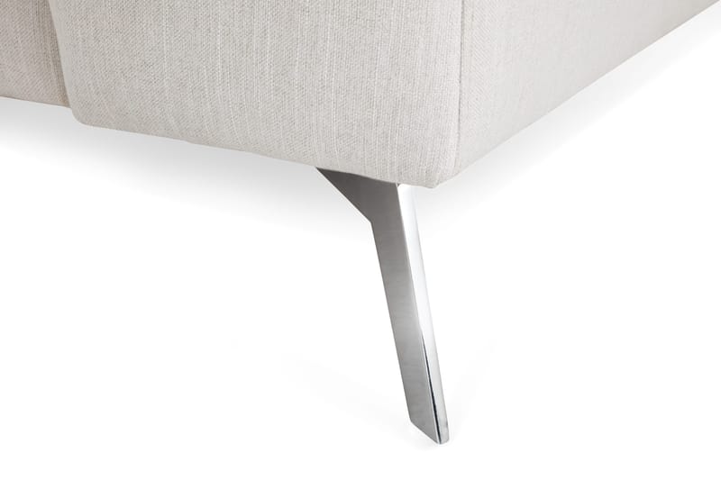 Ocean Lyx 4-sits Vänstervänd L-formad Schäslongsoffa i Tyg - Ljusgrå - Möbler - Soffa - Divansoffa & schäslongsoffa - 4 sits soffa med divan