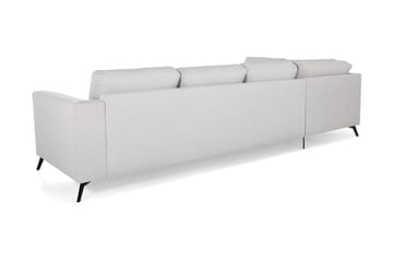 Ocean Lyx 4-sits Vänstervänd L-formad Schäslongsoffa i Tyg - Ljusgrå - Möbler - Soffa - Divansoffa & schäslongsoffa - 4 sits soffa med divan