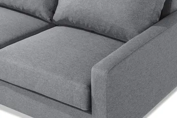 Peppe 4-sits Vänstervänd L-formad Schäslongsoffa i Tyg - Ljusgrå - Möbler - Soffa - Divansoffa & schäslongsoffa - 4 sits soffa med divan