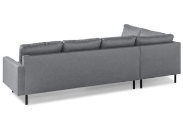 Peppe 4-sits Vänstervänd L-formad Schäslongsoffa i Tyg - Ljusgrå - Möbler - Soffa - Divansoffa & schäslongsoffa - 4 sits soffa med divan