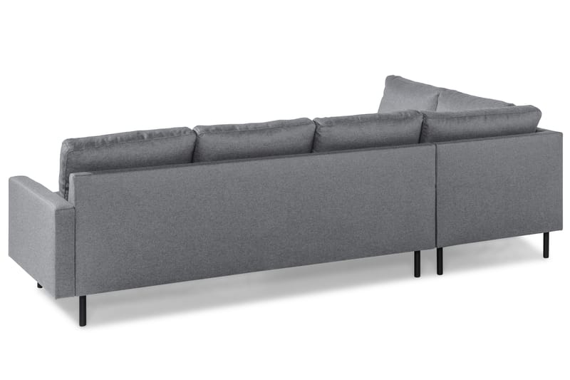 Peppe 4-sits Vänstervänd L-formad Schäslongsoffa i Tyg - Ljusgrå - Möbler - Soffa - Divansoffa & schäslongsoffa - 4 sits soffa med divan