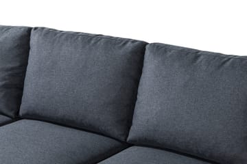 Peppe 4-sits Vänstervänd L-formad Schäslongsoffa i Tyg - Mörkgrå - Möbler - Soffa - Divansoffa & schäslongsoffa - 4 sits soffa med divan