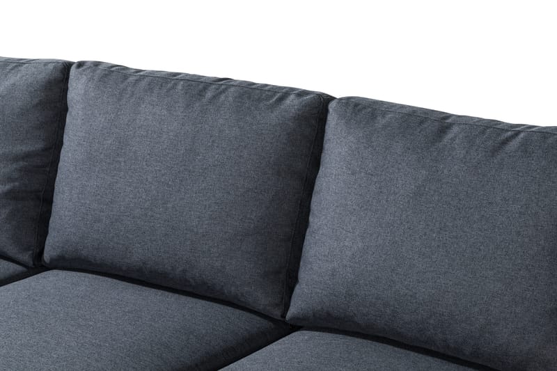 Peppe 4-sits Vänstervänd L-formad Schäslongsoffa i Tyg - Mörkgrå - Möbler - Soffa - Divansoffa & schäslongsoffa - 4 sits soffa med divan