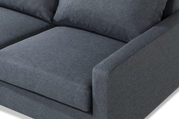 Peppe 4-sits Vänstervänd L-formad Schäslongsoffa i Tyg - Mörkgrå - Möbler - Soffa - Divansoffa & schäslongsoffa - 4 sits soffa med divan