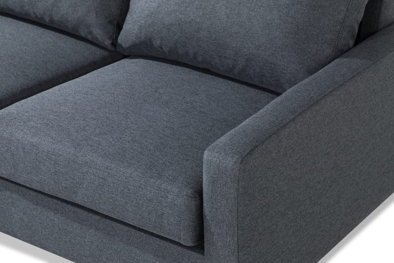 Peppe 4-sits Vänstervänd L-formad Schäslongsoffa i Tyg - Mörkgrå - Möbler - Soffa - Divansoffa & schäslongsoffa - 4 sits soffa med divan