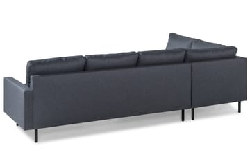 Peppe 4-sits Vänstervänd L-formad Schäslongsoffa i Tyg - Mörkgrå - Möbler - Soffa - Divansoffa & schäslongsoffa - 4 sits soffa med divan