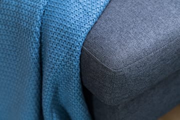 Peppe 4-sits Vänstervänd L-formad Schäslongsoffa i Tyg - Mörkgrå - Möbler - Soffa - Divansoffa & schäslongsoffa - 4 sits soffa med divan