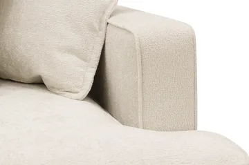 Rossita Lyx 4-sits Vänstervänd L-formad Extra Djup Schäslongsoffa i Chenille - Beige Chenille - Möbler - Soffa - Divansoffa & schäslongsoffa - 4 sits soffa med divan