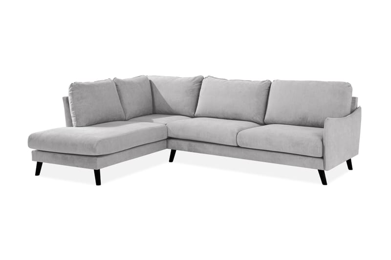 Schäslongsoffa Colt Lyx Vänster - Ljusgrå - 4 sits soffa med divan - Divansoffa & schäslongsoffa