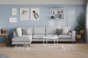 Soffa Friday Lyx 4-sits med Schäslong Vänster - Grå - Möbler - Soffa - Divansoffa & schäslongsoffa - 4 sits soffa med divan
