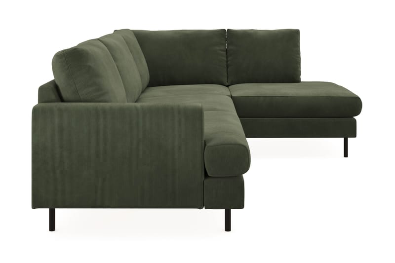 Soffa m. Schäslong Armunia Compact 4-sits - Grön - 4 sits soffa med divan - Divansoffa & schäslongsoffa