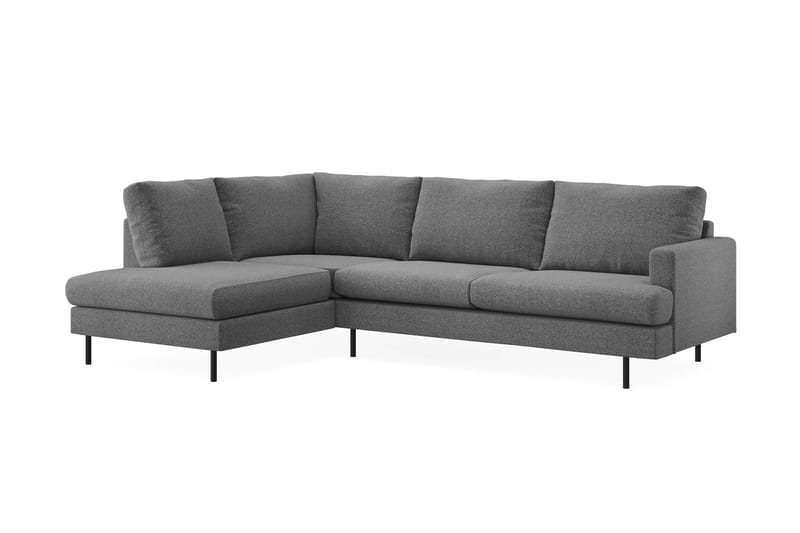Soffa m. Schäslong Menard Compact 4-sits - Mörkgrå - Möbler - Soffa - Divansoffa & schäslongsoffa - 4 sits soffa med divan