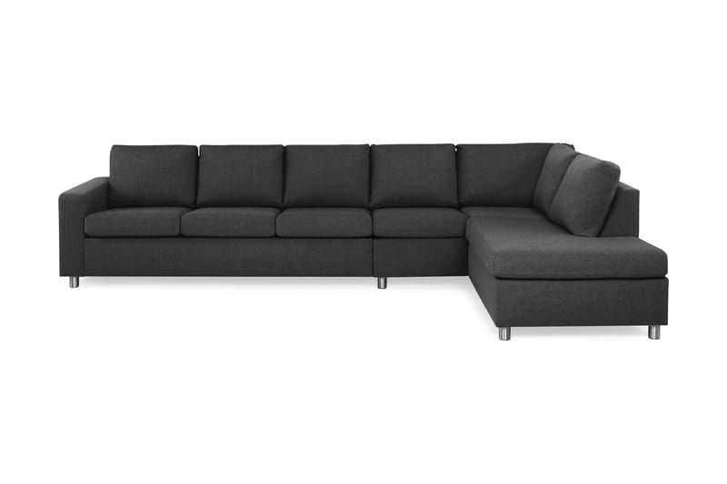 Soffa Nevada 4-sits med Schäslong Höger - Antracit - Möbler - Soffa - Divansoffa & schäslongsoffa - 4 sits soffa med divan