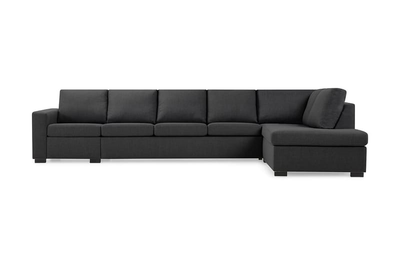 Soffa Nevada 4-sits med Schäslong Höger - Mörkgrå - Möbler - Soffa - Divansoffa & schäslongsoffa - 4 sits soffa med divan