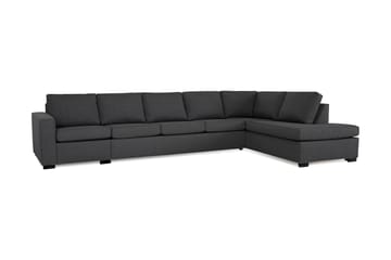 Soffa Nevada 4-sits med Schäslong Höger - Mörkgrå - Möbler - Soffa - Divansoffa & schäslongsoffa - 4 sits soffa med divan