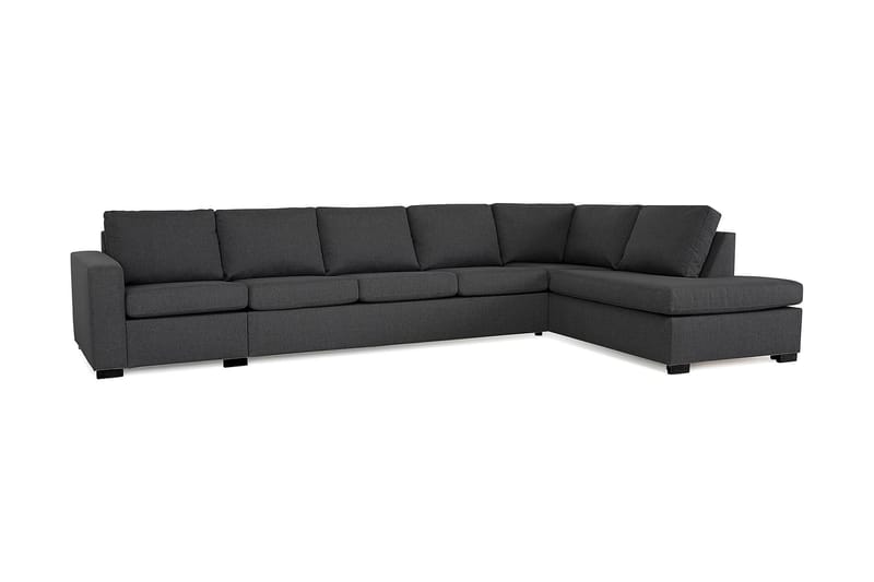 Soffa Nevada 4-sits med Schäslong Höger - Mörkgrå - Möbler - Soffa - Divansoffa & schäslongsoffa - 4 sits soffa med divan