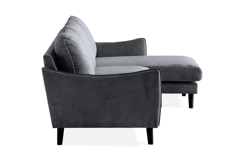Trend Lyx 3-sits Divansoffa Höger - Mörkgrå - Möbler - Soffa - Divansoffa & schäslongsoffa - 4 sits soffa med divan