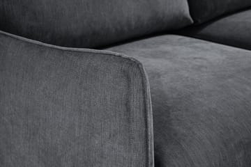 Trend Lyx 3-sits Divansoffa Höger - Mörkgrå/Ek - Möbler - Soffa - Divansoffa & schäslongsoffa - 4 sits soffa med divan