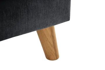 Trend Lyx 3-sits Divansoffa Höger - Mörkgrå/Ek - Möbler - Soffa - Divansoffa & schäslongsoffa - 4 sits soffa med divan