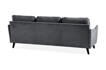 Trend Lyx 3-sits Divansoffa Höger - Mörkgrå/Svart - Möbler - Soffa - Divansoffa & schäslongsoffa - 4 sits soffa med divan