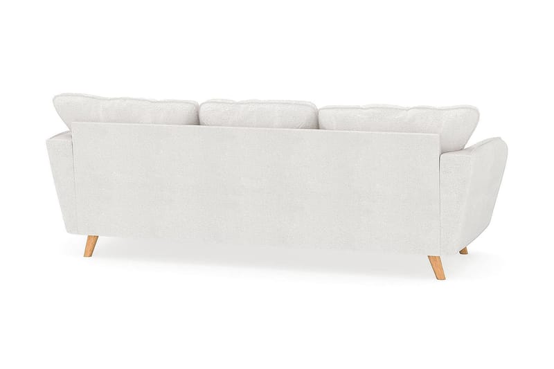 Trend Lyx 3-sits Divansoffa Höger - Vit|Bouclé - Möbler - Soffa - Divansoffa & schäslongsoffa - 4 sits soffa med divan
