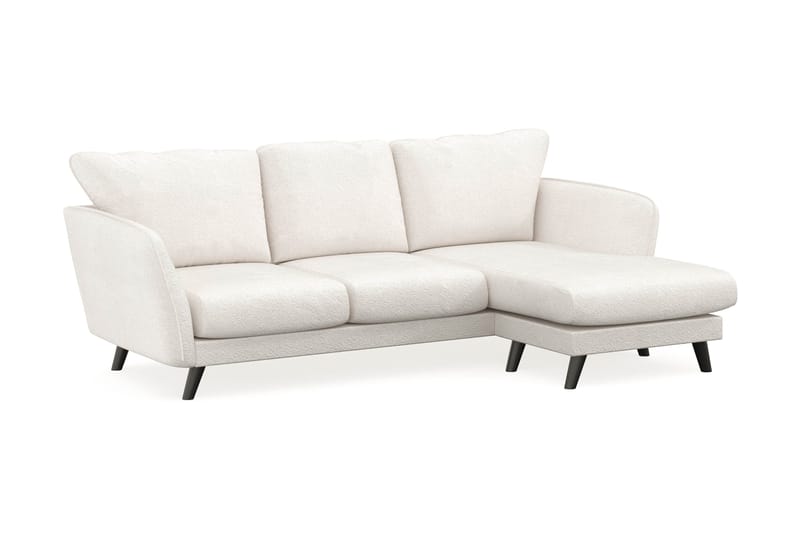 Trend Lyx 3-sits Divansoffa Höger - Vit|Bouclé - Möbler - Soffa - Divansoffa & schäslongsoffa - 4 sits soffa med divan