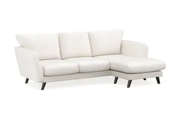Trend Lyx 3-sits Divansoffa Höger - Vit|Bouclé - Möbler - Soffa - Divansoffa & schäslongsoffa - 4 sits soffa med divan