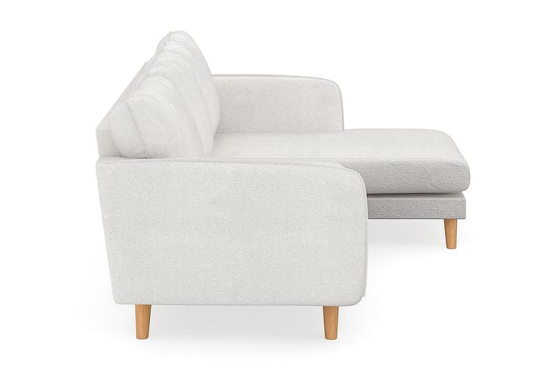 Trend Lyx 3-sits Divansoffa Höger - Vit|Bouclé - Möbler - Soffa - Divansoffa & schäslongsoffa - 4 sits soffa med divan