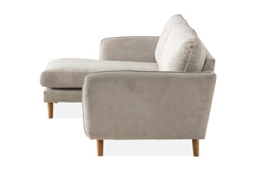 Trend Lyx 3-sits Divansoffa Vänster - Beige/Ek - Möbler - Soffa - Divansoffa & schäslongsoffa - 4 sits soffa med divan
