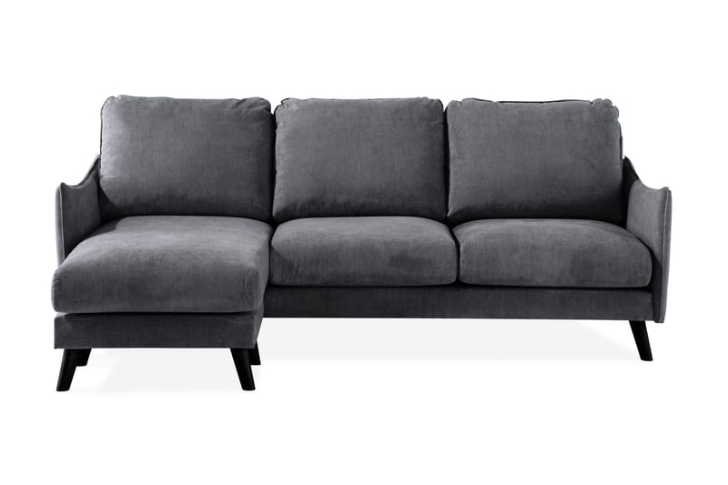 Trend Lyx 3-sits Divansoffa Vänster - Mörkgrå - Möbler - Soffa - Divansoffa & schäslongsoffa - 4 sits soffa med divan