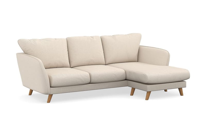 Trend Lyx 3-sits Högervänd L-formad Divansoffa i Manchester - Beige - Möbler - Soffa - Divansoffa & schäslongsoffa - 4 sits soffa med divan