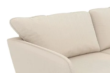 Trend Lyx 3-sits Högervänd L-formad Divansoffa i Manchester - Beige - Möbler - Soffa - Divansoffa & schäslongsoffa - 4 sits soffa med divan