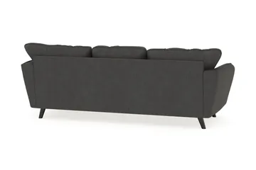 Trend Lyx 3-sits Högervänd L-formad Divansoffa i Manchester - Mörkgrå - Möbler - Soffa - Divansoffa & schäslongsoffa - 4 sits soffa med divan
