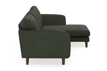 Trend Lyx 3-sits Högervänd L-formad Divansoffa i Manchester - Mörkgrön - Möbler - Soffa - Divansoffa & schäslongsoffa - 4 sits soffa med divan