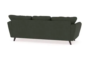 Trend Lyx 3-sits Högervänd L-formad Divansoffa i Manchester - Mörkgrön - Möbler - Soffa - Divansoffa & schäslongsoffa - 4 sits soffa med divan