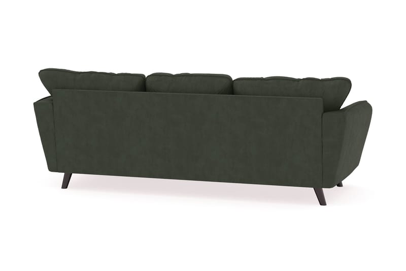 Trend Lyx 3-sits Högervänd L-formad Divansoffa i Manchester - Mörkgrön - Möbler - Soffa - Divansoffa & schäslongsoffa - 4 sits soffa med divan