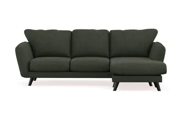 Trend Lyx 3-sits Högervänd L-formad Divansoffa i Manchester - Mörkgrön - Möbler - Soffa - Divansoffa & schäslongsoffa - 4 sits soffa med divan