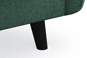 Trend Lyx 3-sits Högervänd L-formad Divansoffa i Sammet - Mörkgrön - Möbler - Soffa - Divansoffa & schäslongsoffa - 4 sits soffa med divan